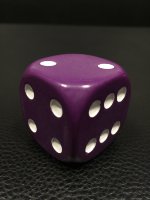 Кубик Фиолетовый D6  22мм 