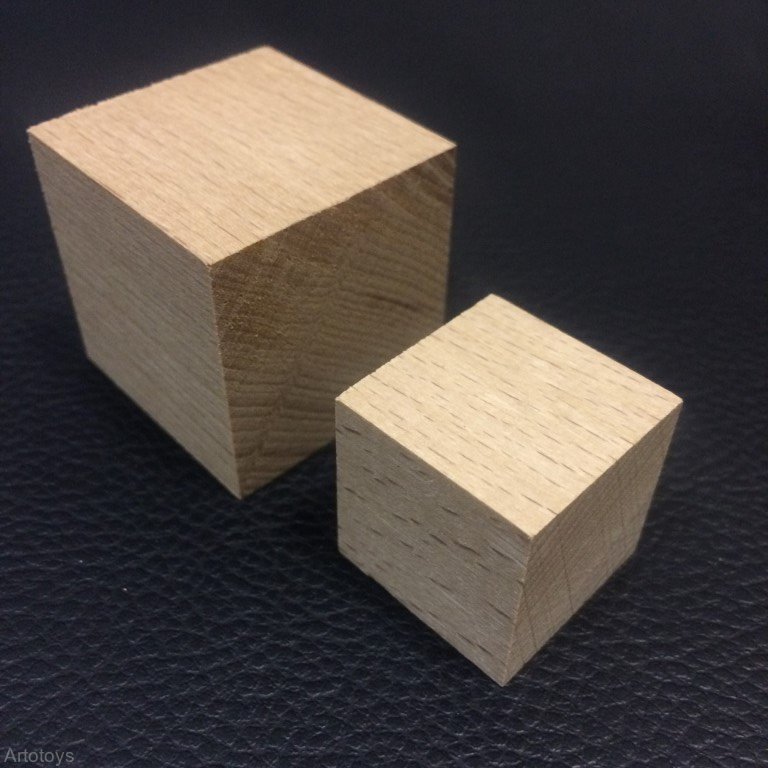 Кубик деревянный Бук 25 мм.