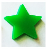 Фишка маркер звезда. Зеленый.