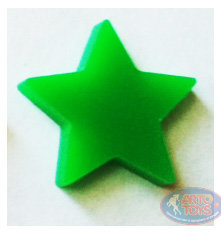 Фишка маркер звезда. Зеленый. Фишка маркер звезда. Зеленый, акрил 3 мм.