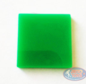 Фишка маркер. Квадрат зеленый. 18х18мм
