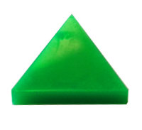 Фишка маркер. Треугольник зеленый. 18х18мм