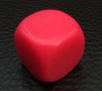 Бланк кубик красный 16 мм.