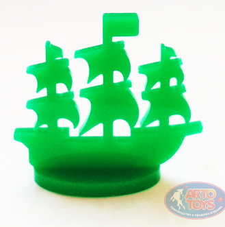 Фишка Парусник зеленый высота 35 мм