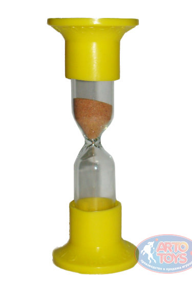 Часы песочные на 3 минуты цвет Желтый