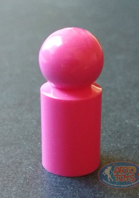 Фишка с шаром 13х30 мм Розовая.