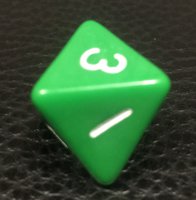 Кубик Зеленый D8