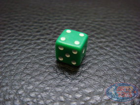 Кубик матовый Европа 5мм Зеленый купить Кубик шестигранный матовый. Цвет: Зеленый. Размер грани 5 мм. D6. Кубик для настольных игр.
