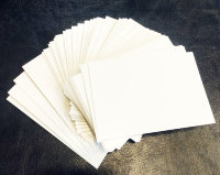 Карточки белые, пустые, с острым углом 60х90, 100 штук