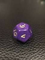 Кубик D12 Фиолетовый