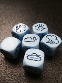 Кубик погода Кубик со значками погоды