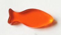 Фишка-маркер Рыбка оранжевая длина 30 мм