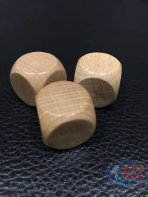 Кубик деревянный лак 22 мм.  
